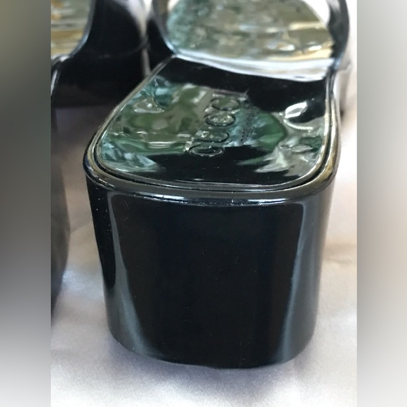 GUCCI made in ITALY size38 (8)black high platform comfortable . NEW ! - Picture 4 of 16